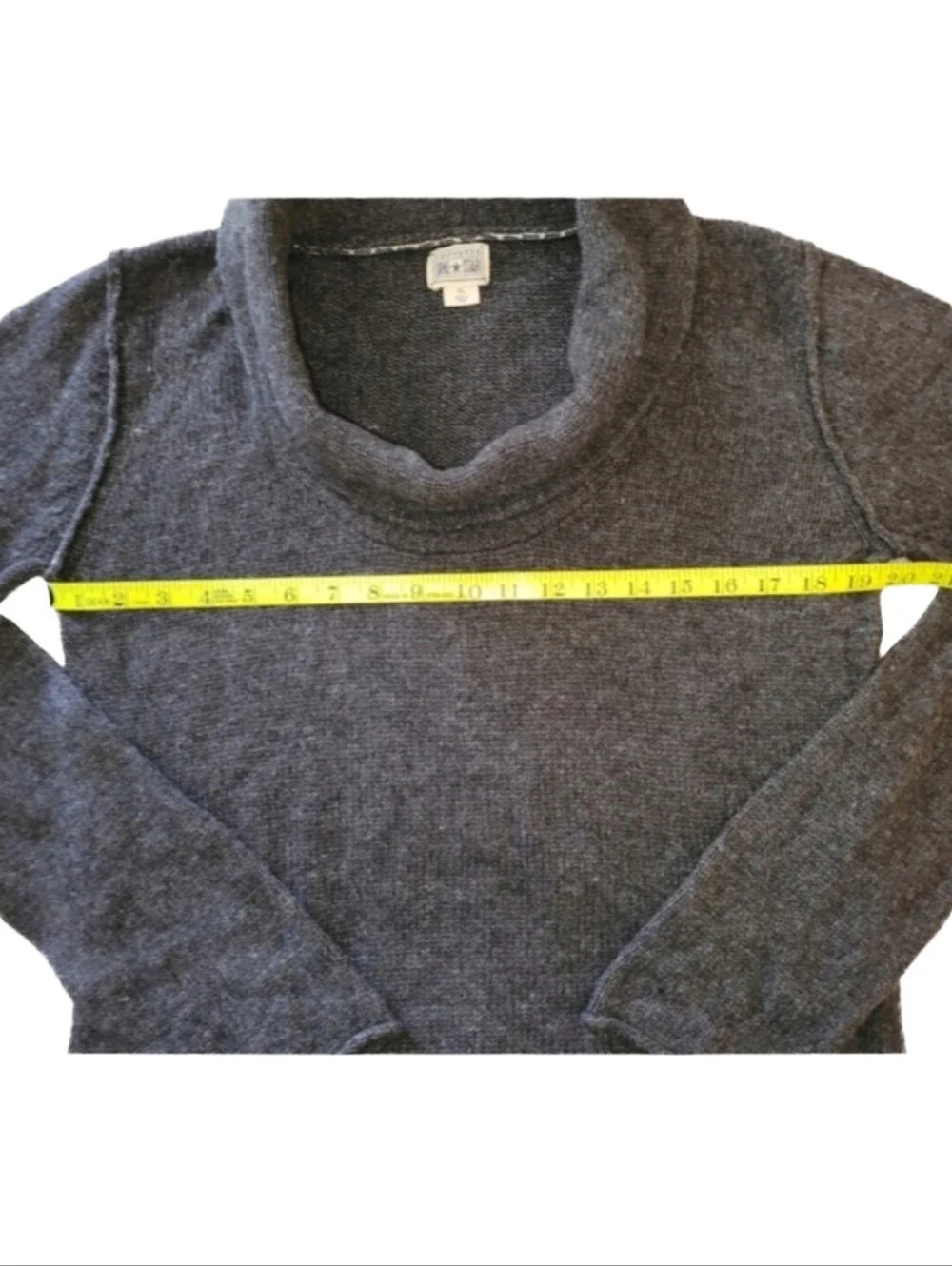 Ladies Converse One Charcoal Gray Cowl Neck Knit Sweater Size XL